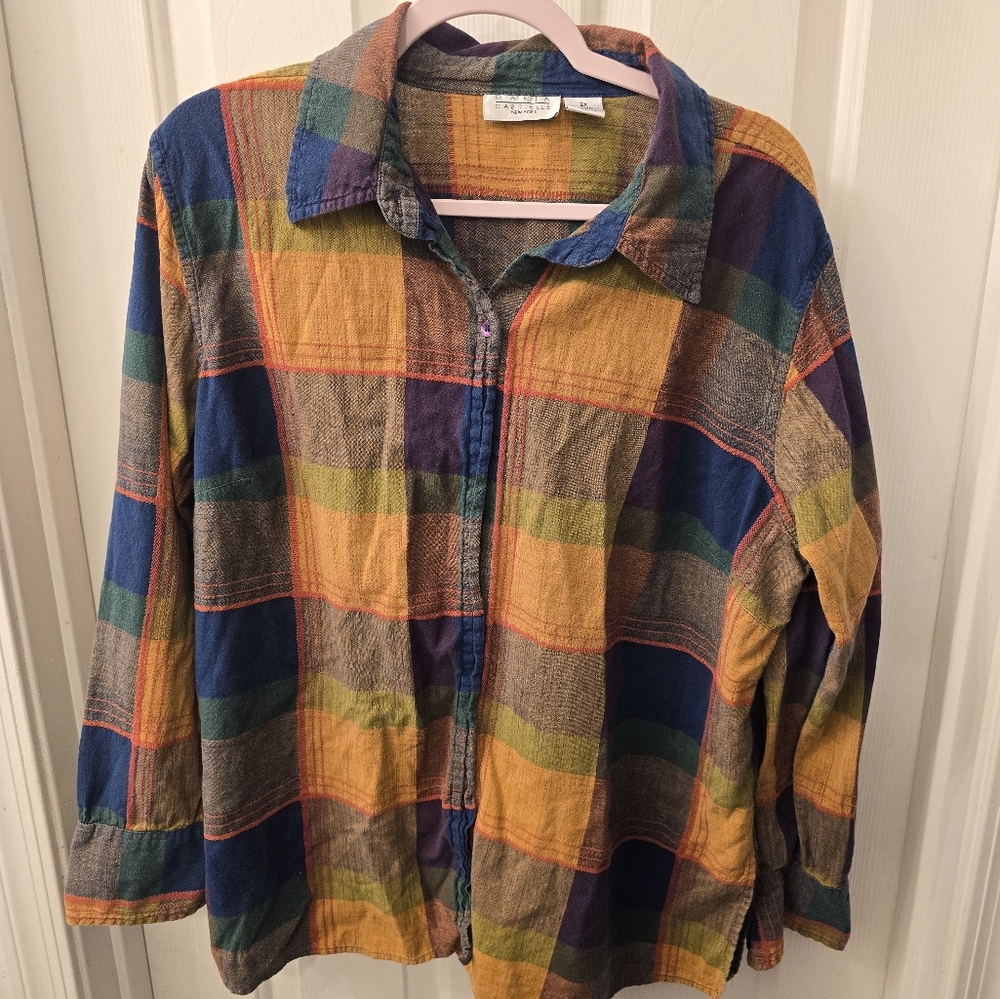 Ladies multi color flannel